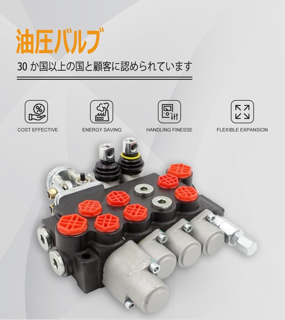 P40 手動・ジョイスティック 4スプール モノブロック方向弁